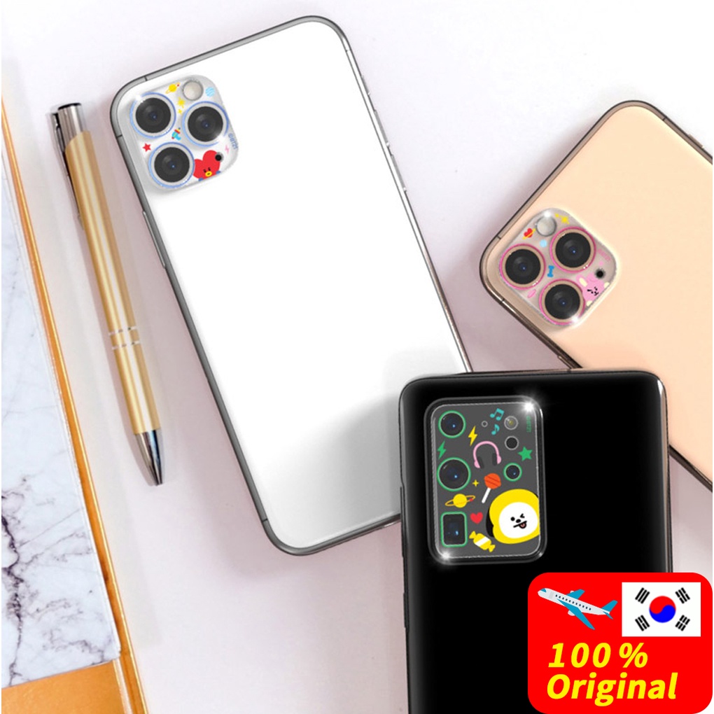 Miếng dán bảo vệ camera in hình BTS BT21 cho iPhone 12 12 Pro 12 Pro/Max 13/Mini iPhone 13 Pro/Max