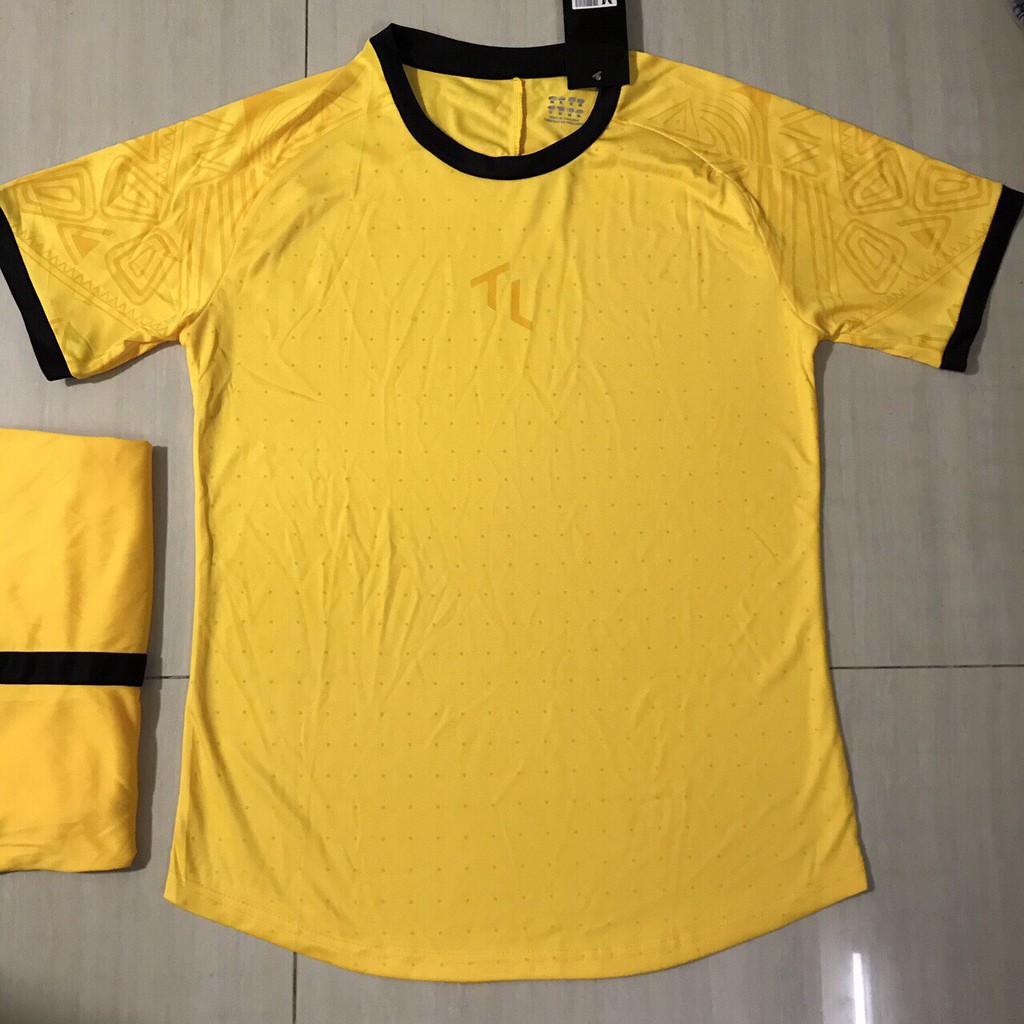 Bộ Quần Áo Thể Thao 2019 Mới Nhất Mẫu TL Chấm Bi Thun Lạnh Cao Cấp Thái Lan Cực Chất - Màu Vàng