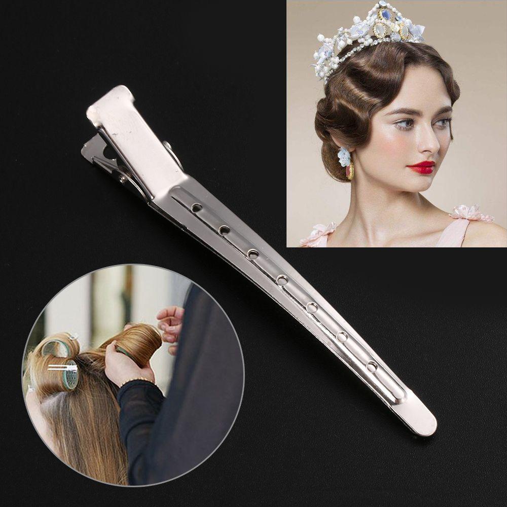 Set 12 Kẹp Tóc Lượn Sóng Bằng Thép Không Gỉ Tạo Kiểu Tóc Thời Trang