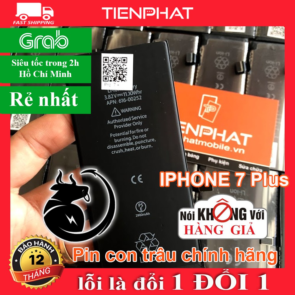 Pin BISON Iphone 7 Plus chính hãng - Pin Con Trâu - BH 12 tháng online - Dung Lượng 2900 mAh