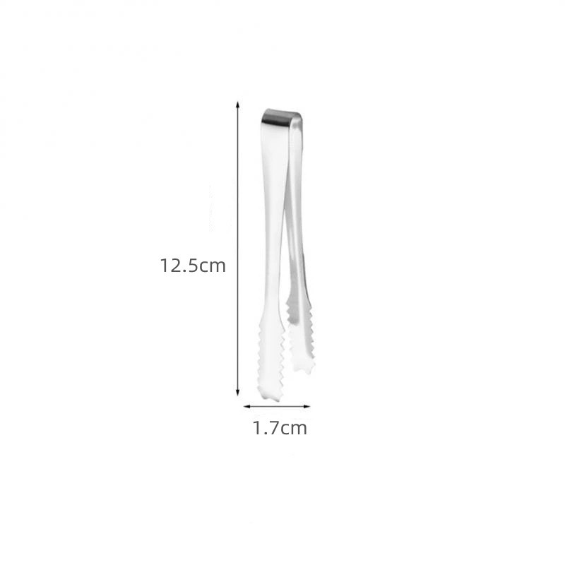 Kẹp Gắp Đá/Đá/Bánh Mì/BBQ Mini Bằng Thép Không Gỉ Thông Dụng Cho Tiệc BBQ/Hamster/Bánh Mì/Vuông