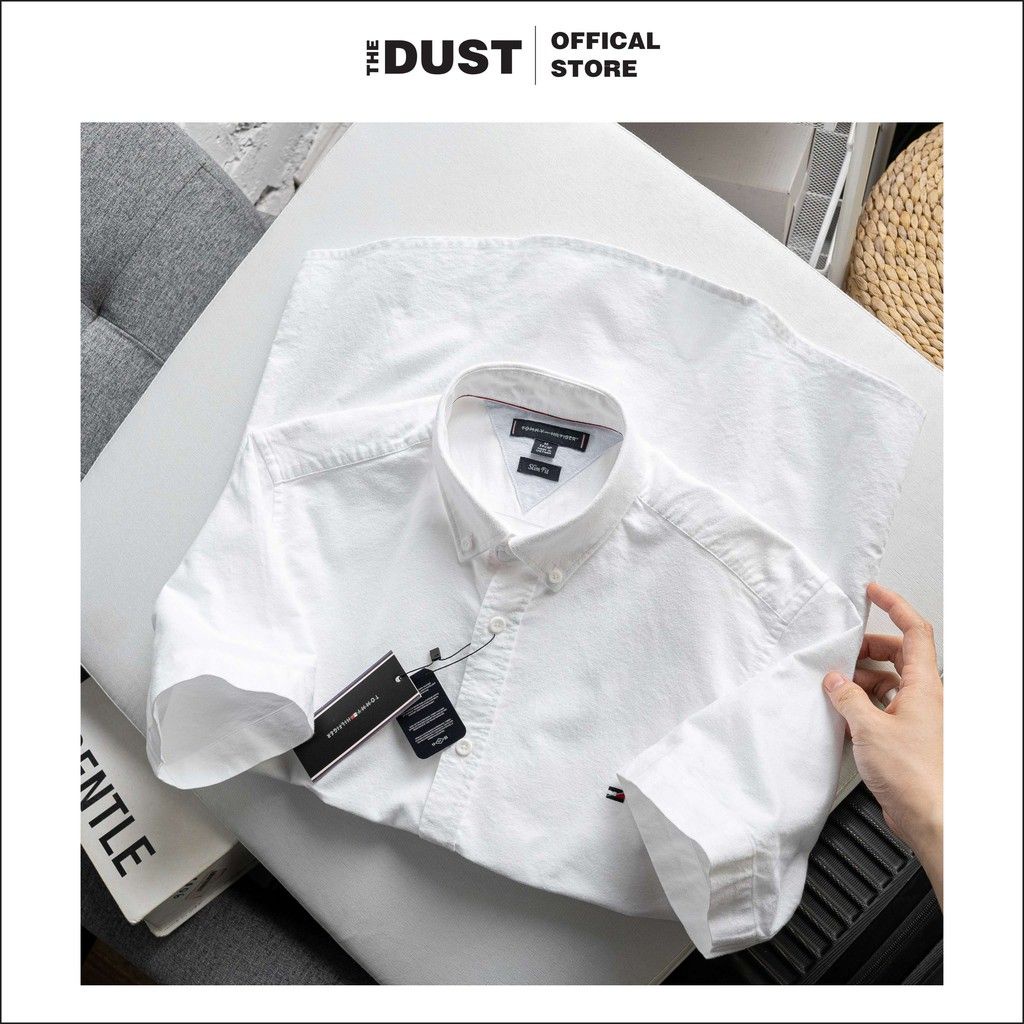 Áo sơ mi nam ngắn tay basic TMY, Áo sơ mi nam công sở - form Slimfit, vải oxford cao cấp
