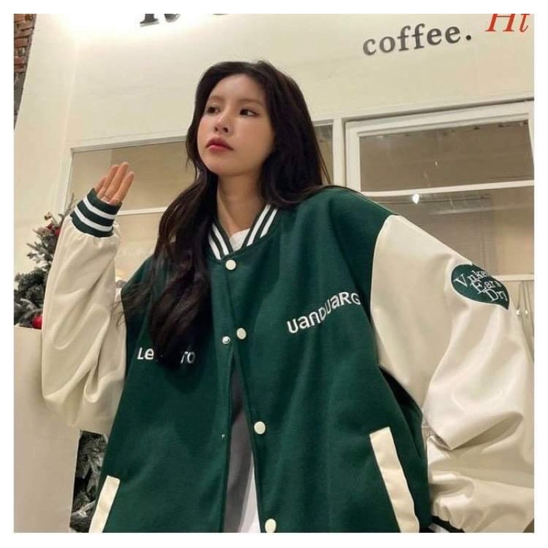 Áo khoác nỉ bomber tim una HT12