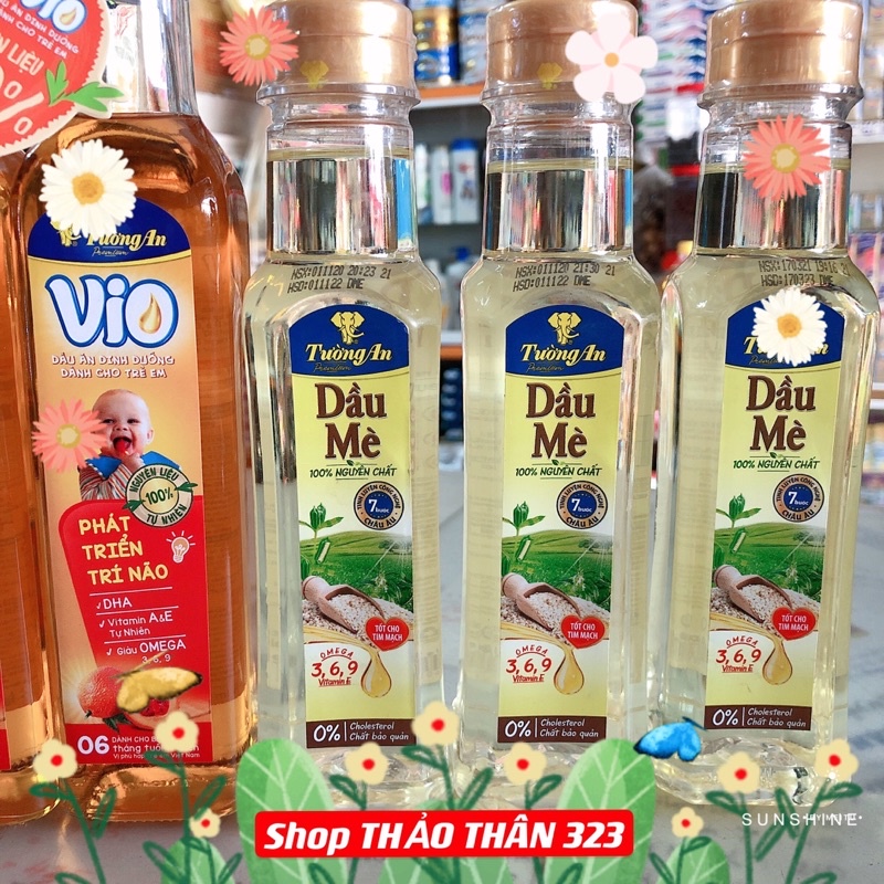 MẪU MỚI-Dầu Mè 100% Nguyên Chất Tường An 250ml