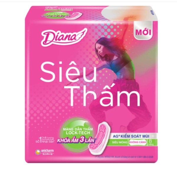 Băng vệ sinh Diana siêu thấm