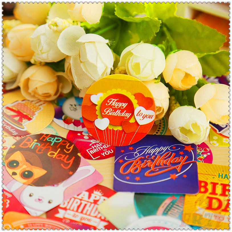 Hộp 38 Miếng Dán Trang Trí Hình Chữ Happy Birthday