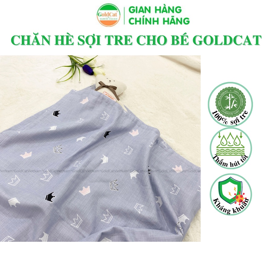 [Mã BMBAU50 giảm 7% đơn 99K] Chăn Hè Sợi Tre Goldcat, Chăn Cho Bé Mềm Mịn Thoáng Khí, Kháng Khuẩn, An TOàn Cho Bé Yêu.