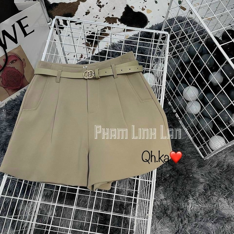 QUẦN SHORT VẢI KÈM ĐAI 2 LỚP QUẢNG CHÂU MS21881