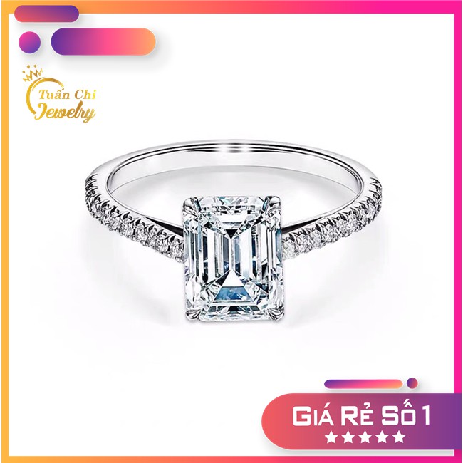 Nhẫn Bạc Nữ FREESHIP Nhẫn Nữ Bạc Ta Cao Cấp Gắn Đá Sang Trọng, Quý Phái