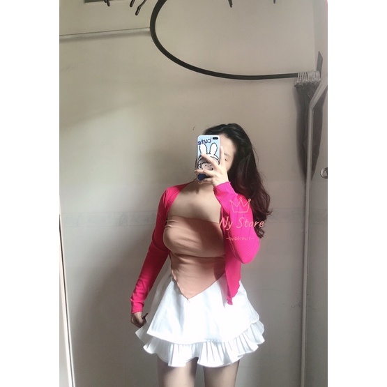 ÁO VẠC NHỌN  + ÁO KHOÁC TÀY DÀI