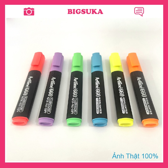 Bút highlight dạ quang nhiều màu Artline 660 BIGSUKA