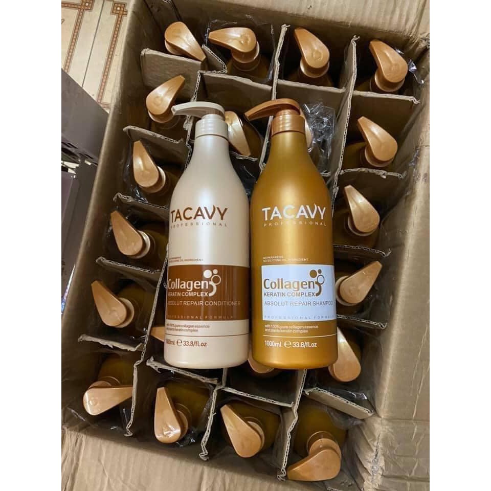 KHUYÊN DÙNG - Dầu cặp Collagen Tacavy tốt nhất hiện nay ( 2 chai gội + xả) | BigBuy360 - bigbuy360.vn