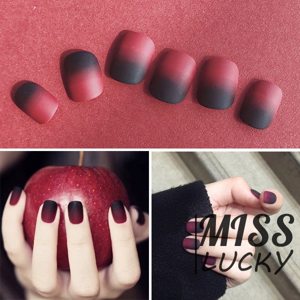 Set 24 Móng Tay Giả Kiểu Dáng Đơn Giản Thời Trang Dành Cho Nữ