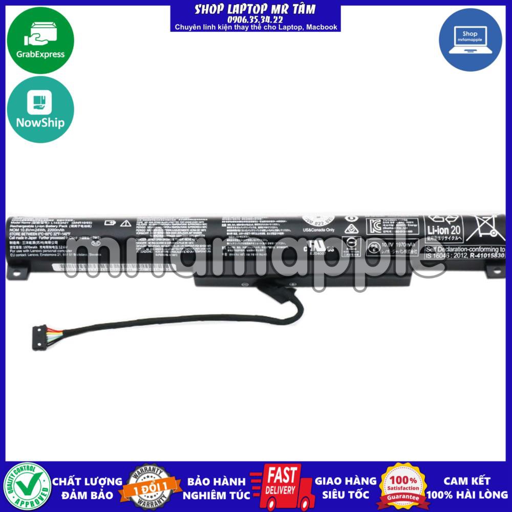 Pin Laptop LENOVO 100-15IBY (ZIN) - 4 CELL - Ideapad 100-15IBY 100-15ibd 100-15 L14C3A01 L14S3A01