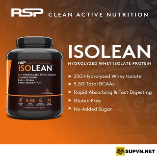 Whey RSP Isolean 100% Hydrolyzed Isolate (5Lbs) - Sữa tăng cơ giảm mỡ ISO LEAN RSP