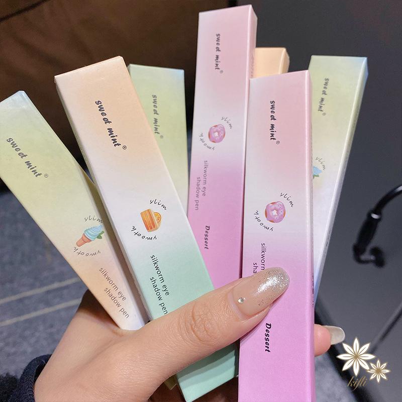 【kifli】Bút Kẻ Mắt Tằm Tằm Màu Ngọc Trai Lấp Lánh Trang Điểm Bắt Sáng