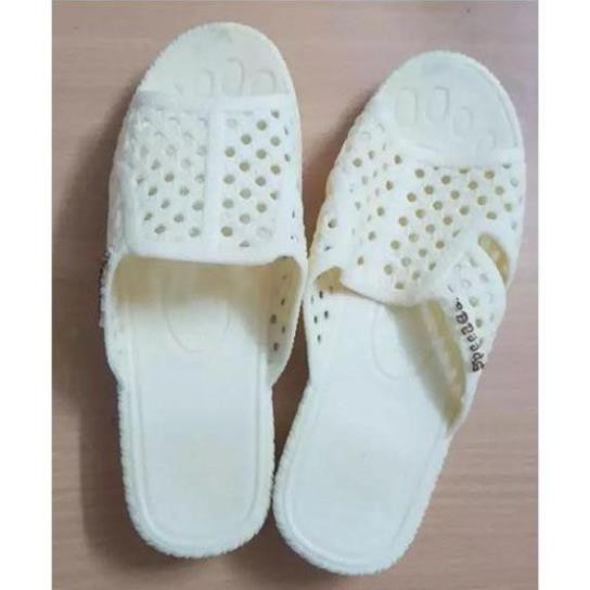 Dép tổ ong màu trắng Dép đi trong nhà nhựa dẻo chống trơn
