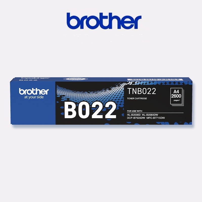 Mực in Brother TN-B022 Black Toner  dùng cho máy in Brother DCP-B7535DW/HL-B2000D/HL-B2080DW/MFC-B7715DW