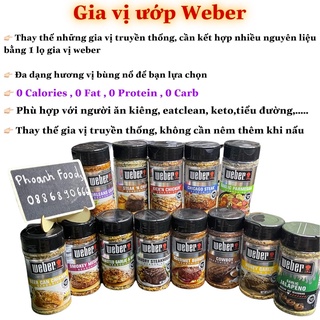 Gia vị ướp Weber - gia vị ăn kiêng