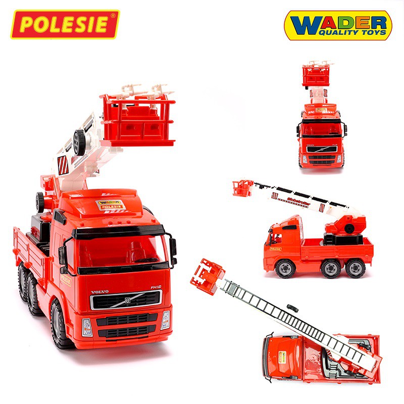 Xe Ô tô Cảnh Sát Cứu Hỏa Volvo , Đồ Chơi Trẻ Em Nhập Khẩu Châu Âu Chính Hãng POLESIE 58379