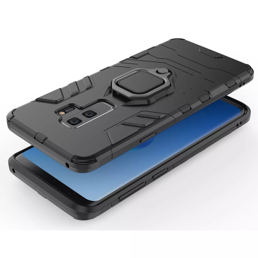 Ốp lưng Samsung S9 Plus / Note 10 Plus / Note 20 Ultra / S22 Ultra iron man Iring chống sốc cao cấp giá đỡ xem phim