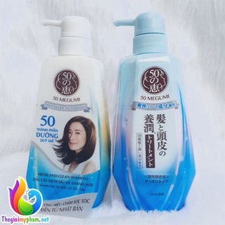 dầu gội và dầu xả megumi 400ml