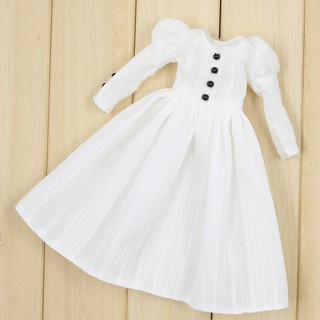 white dress suitable for 1/6 bjd blythe doll