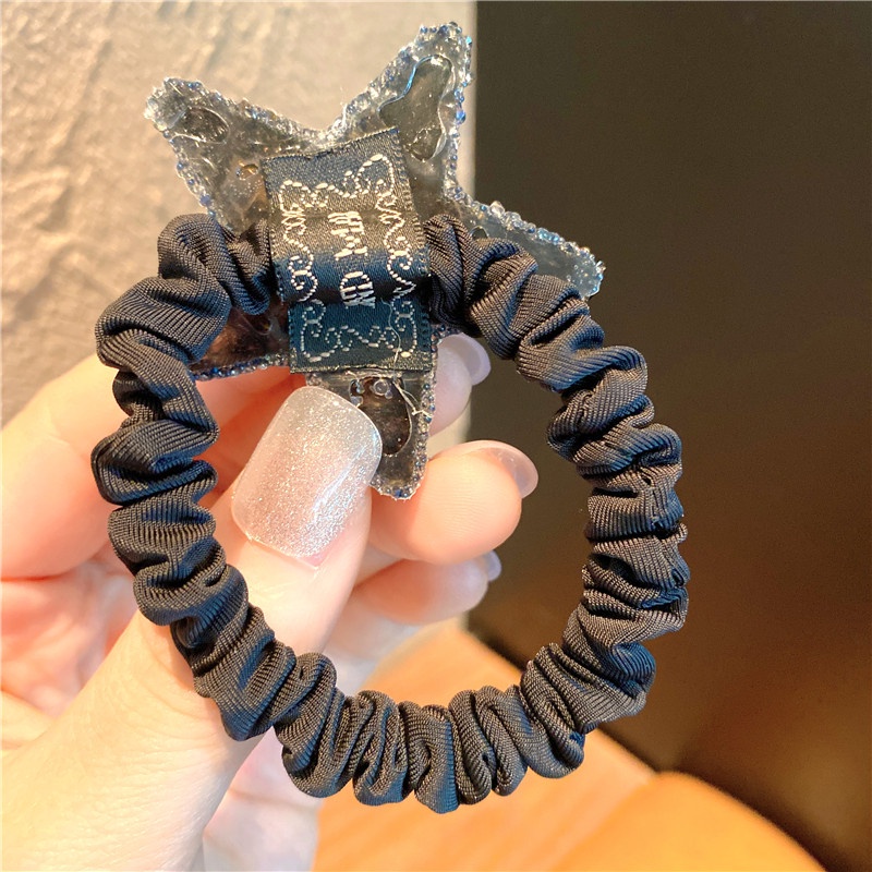 Dây Buộc Tóc Cao Su Đính Đá Pha Lê Cá Tính Dễ Phối Đồ Cho Nữ JP5