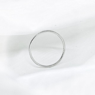 Nhẫn bạc nữ mảnh trơn cá tính