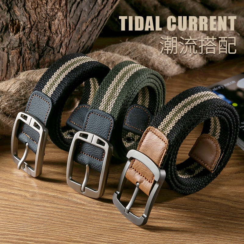Thắt Lưng Vải Canvas Unisex Thời Trang