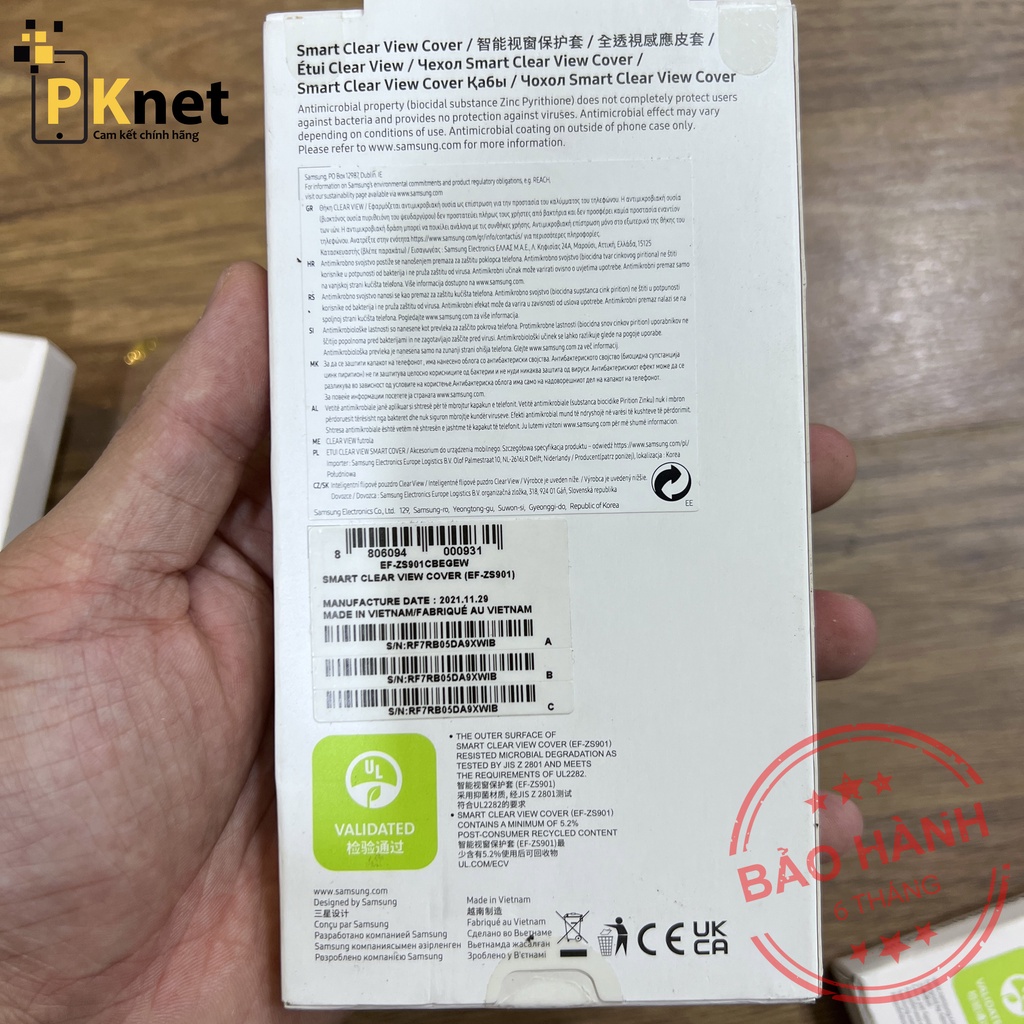 Bao da Samsung S22 Plus/S22 Smart Clear View Chính Hãng SS Việt Nam, Fullbox, Nguyên seal [Bảo hành 6 tháng 1 đổi 1]