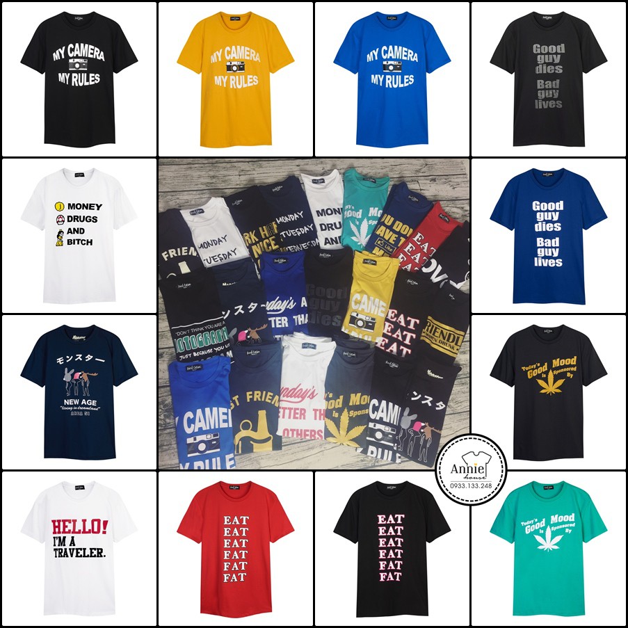 Áo thun chữ Fresh Cotton phom suông Thái Lan, unisex Nam Nữ | Shopee Việt Nam