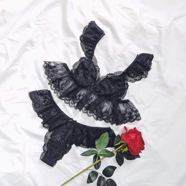 [RẺ VÔ ĐỊCH] Bộ đồ lót cô dâu đen | BigBuy360 - bigbuy360.vn