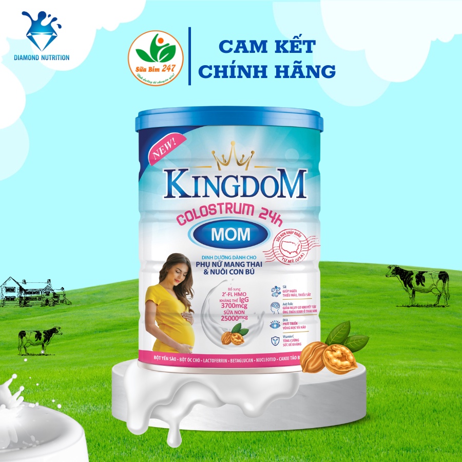 Sữa Bột Kingdom Colostrum 24h Mom(900g)