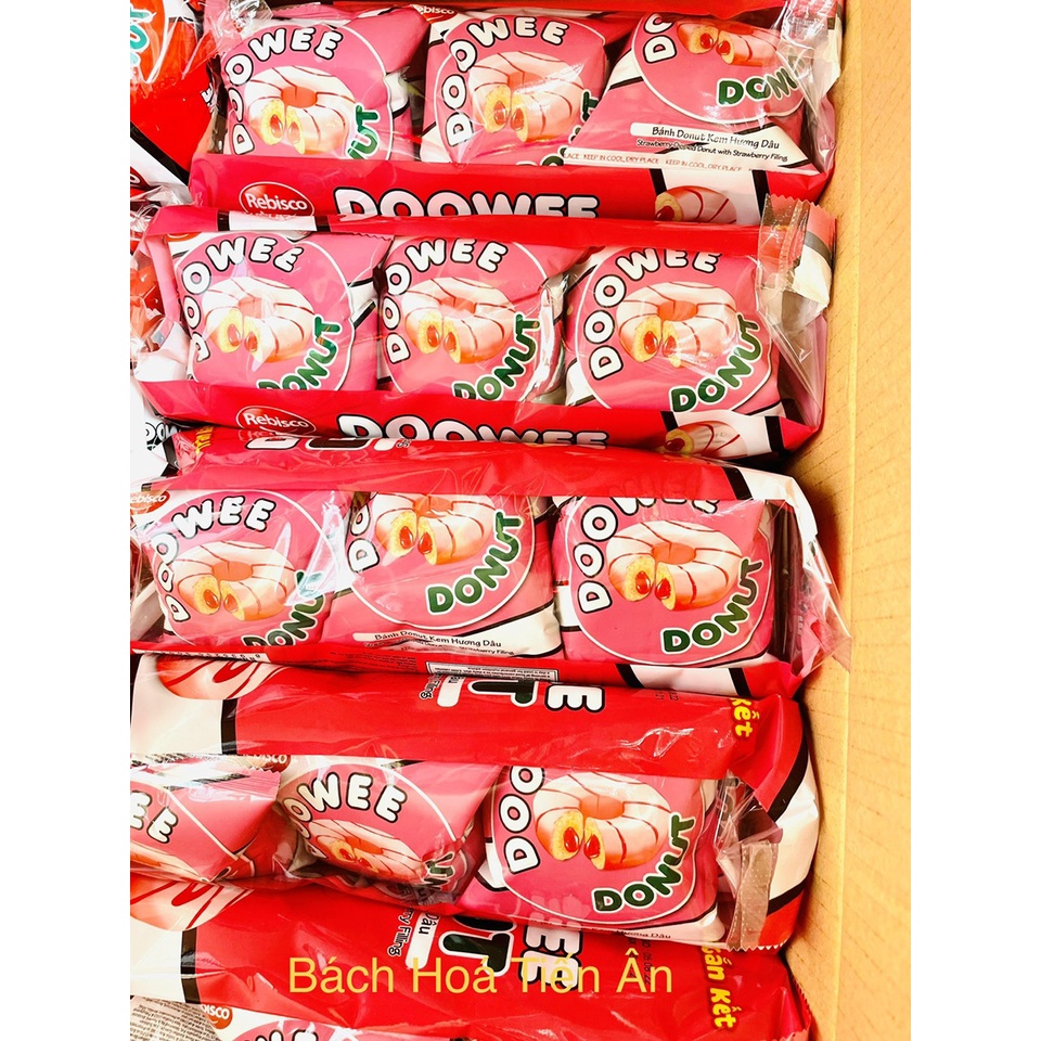 Bịch 12 Chiếc Bánh Donut Doowee Rebisco 360gr( 12 cái x 30g )