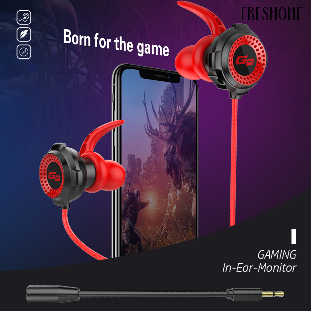 Tai nghe chơi game kiểu nhét tai G20 tích hợp mi cờ rô cổng 3.5mm cho điện thoại / pc