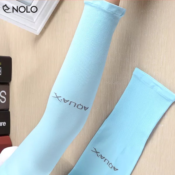 Set Đôi Găng Tay Chống Nắng Aqua X Chất Liệu Cotton Thoáng Mát Dài Tay 38cm Phù Hợp Cho Cả Nam Và Nữ