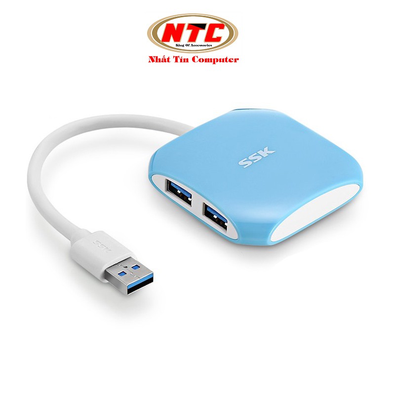 Hub chia cổng USB 3.0 SSK SHU300 từ 1 ra 4 cổng (nhiều màu)