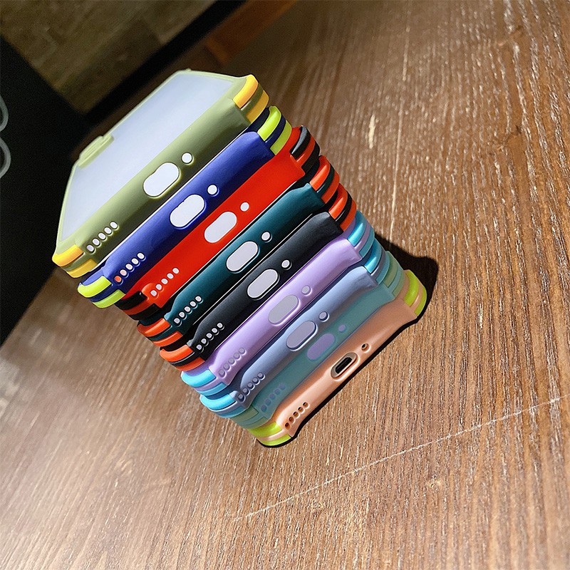 Ốp Điện Thoại Trong Suốt Mặt Nhám Chống Sốc Cho Xiaomi Redmi Note 8 9 7 Note 8 Pro Note 9S 9 Pro Max 10X