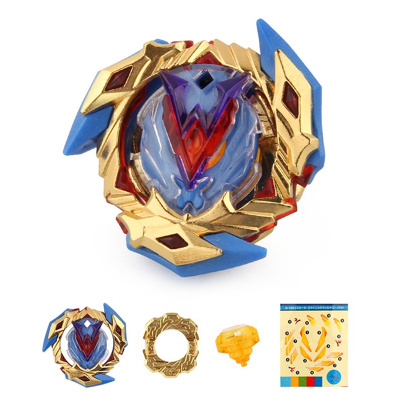 Đồ chơi con quay màu vàng alkyrie.12.VI B-104 kèm dụng cụ phóng (có bán lẻ)