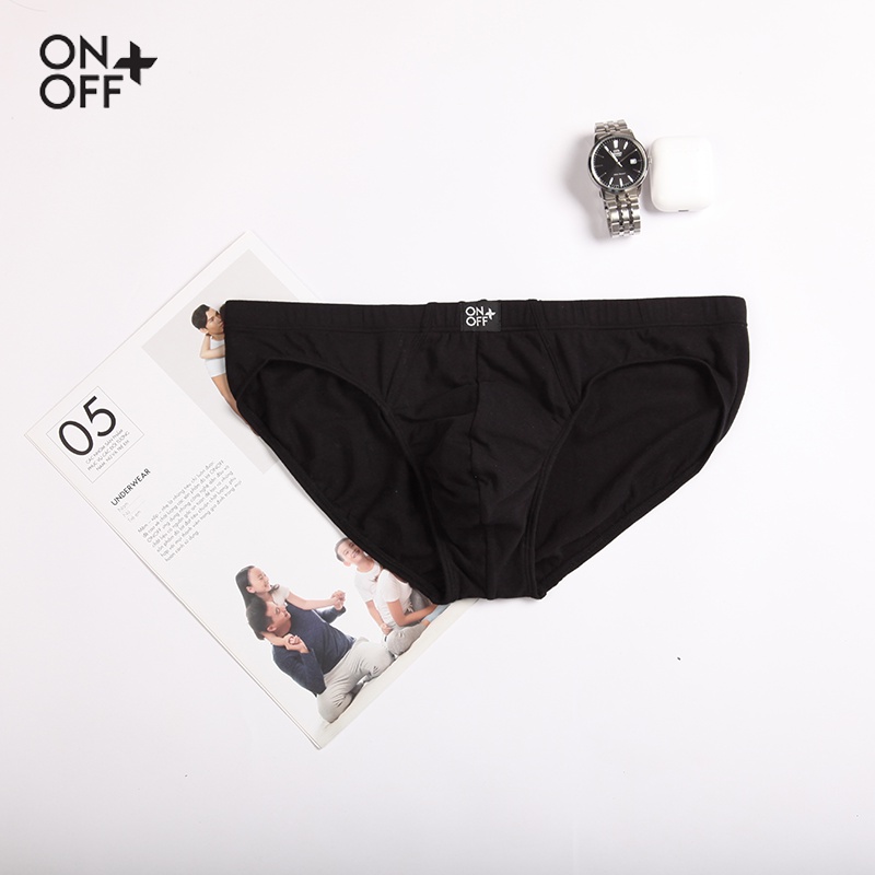 Combo 3 quần lót Brief nam ONOFF sợi Cotton xốp, thoáng khí - H17BU18208