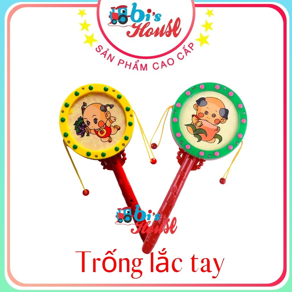 Trống lắc tay bằng gỗ