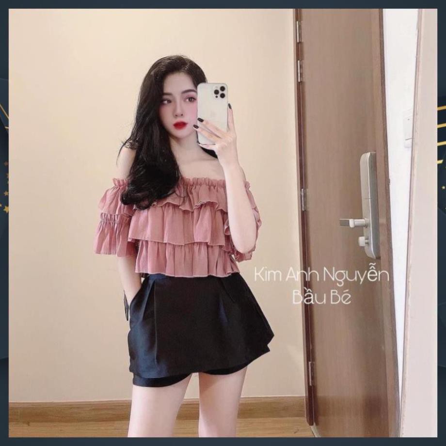Set Bộ Nữ, Set Chân Váy Xòe Mix Áo Trễ Vai Siêu Xinh Hàng QC Cao Cấp Loại 1 | BigBuy360 - bigbuy360.vn