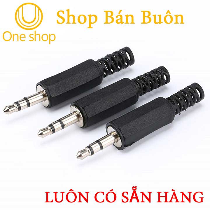 Combo 5 Jack Audio 3.5 Đực Nhựa