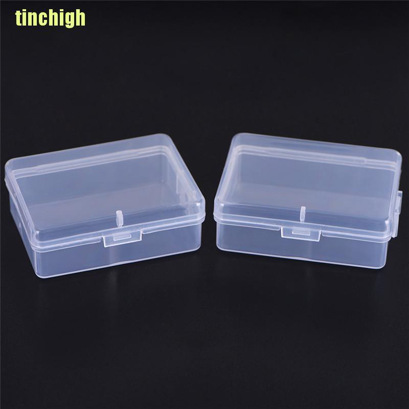 Bộ 2 Hộp Nhựa Trong Suốt Hình Vuông Đa Năng