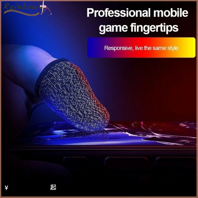 Cặp găng bọc ngón tay siêu mỏng thoáng khí chơi game Pubg trên điện thoại di động