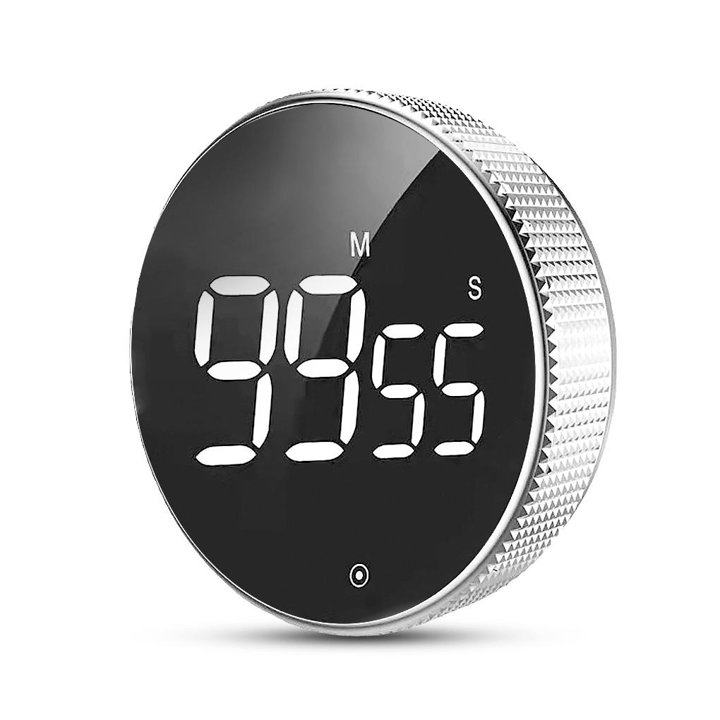 Đồng Hồ Hẹn Giờ Kỹ Thuật Số Màn Hình LED 99 Phút 59 Giây Dạng Xoay Tiện Dụng Cho Gia Đình