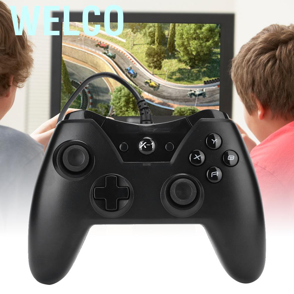 Welco X‑1 Wired Gamepad Black Game Handle Connecting PC Using for Games Machine