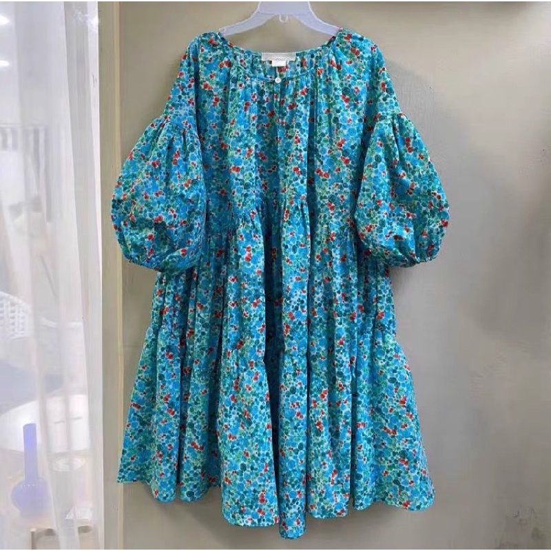 Váy Hoa Nhí Babydoll Thô Tay Phồng 2 Màu Siêu Xinh Có Ảnh Thật Kèm Video | BigBuy360 - bigbuy360.vn