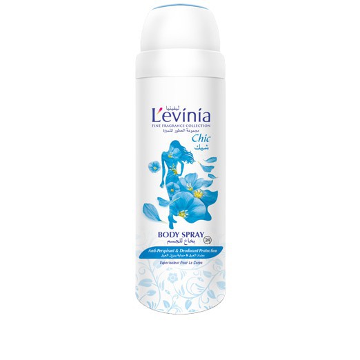 Xịt thơm body nữ Levinia 200ml